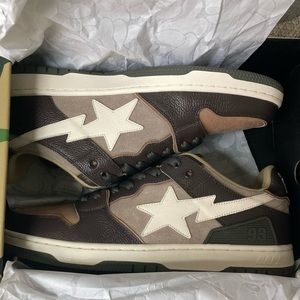 (Sold) A bathing ape sk8sta brown tan